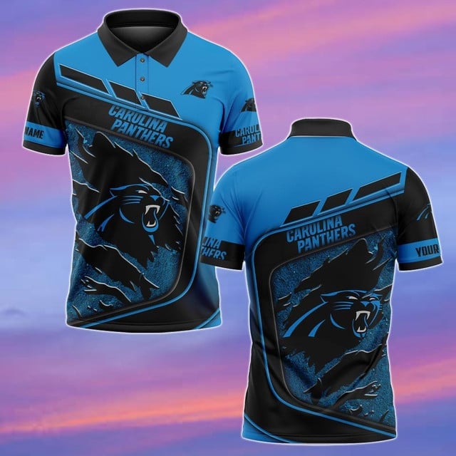 Carolina Panthers Personalized Men Polo Shirt AZBTPLS000163