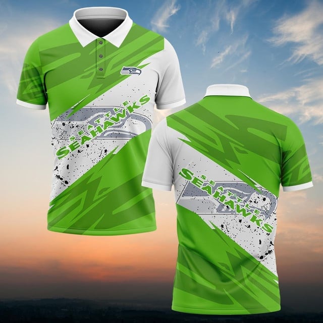 Seattle Seahawks Personalized Men Polo Shirt AZBTPLS000193
