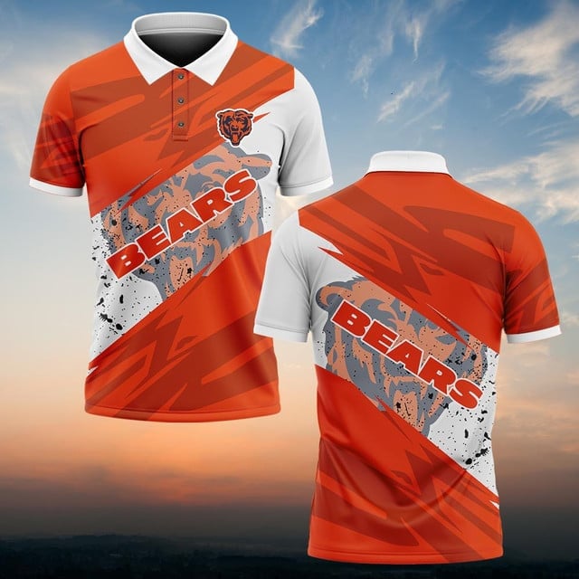 Chicago Bears Personalized Men Polo Shirt AZBTPLS000242