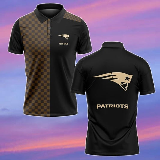 New England Patriots Personalized Men Polo Shirt AZBTPLS000250