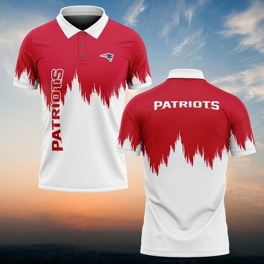 New England Patriots Personalized Men Polo Shirt AZBTPLS000253