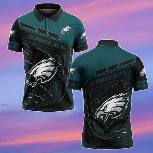 Philadelphia Eagles Personalized Men Polo Shirt AZBTPLS000302