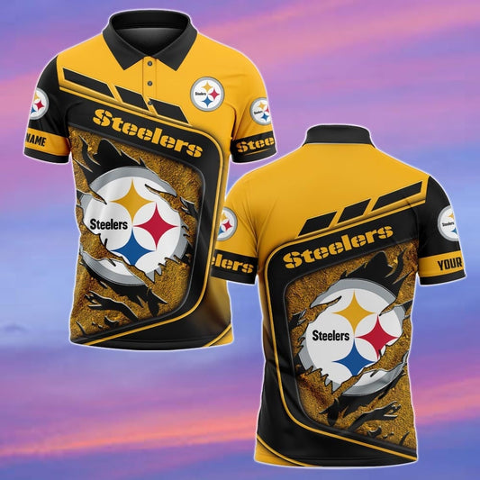 Pittsburgh Steelers Personalized Men Polo Shirt AZBTPLS000322