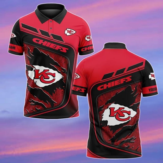 Kansas City Chiefs Personalized Men Polo Shirt AZBTPLS000325