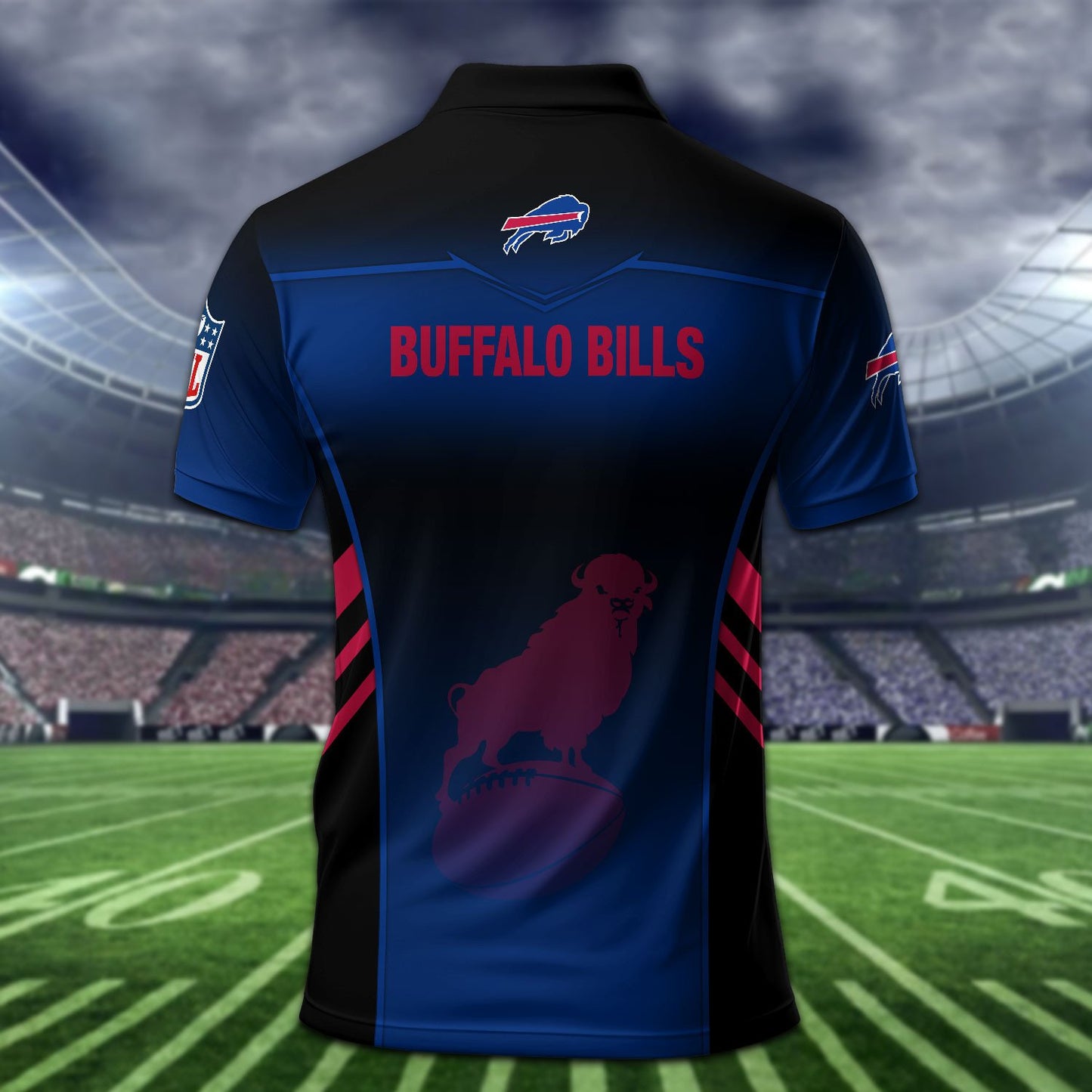 Buffalo Bills Personalized Men Polo Shirt AZBTPLS000334