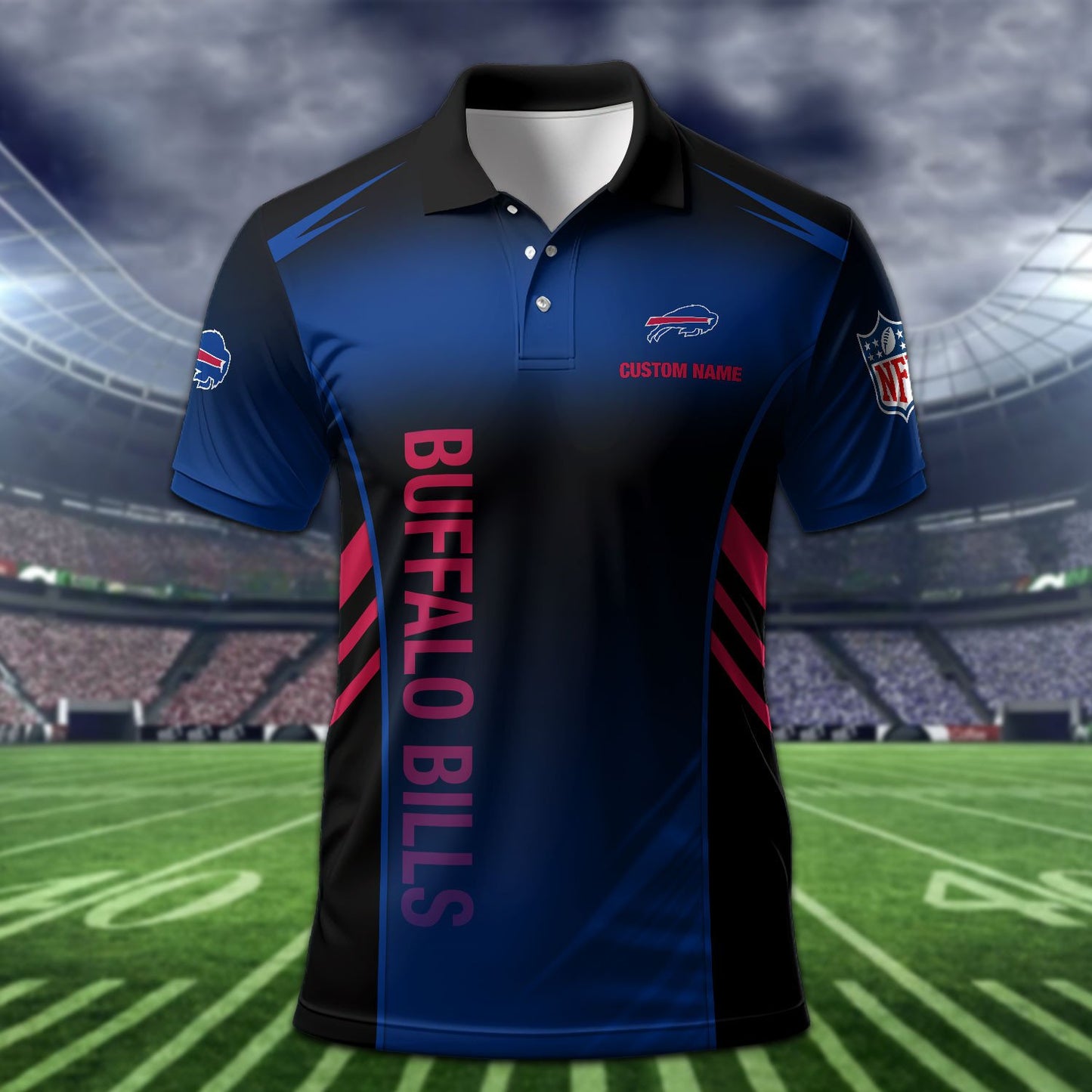 Buffalo Bills Personalized Men Polo Shirt AZBTPLS000334