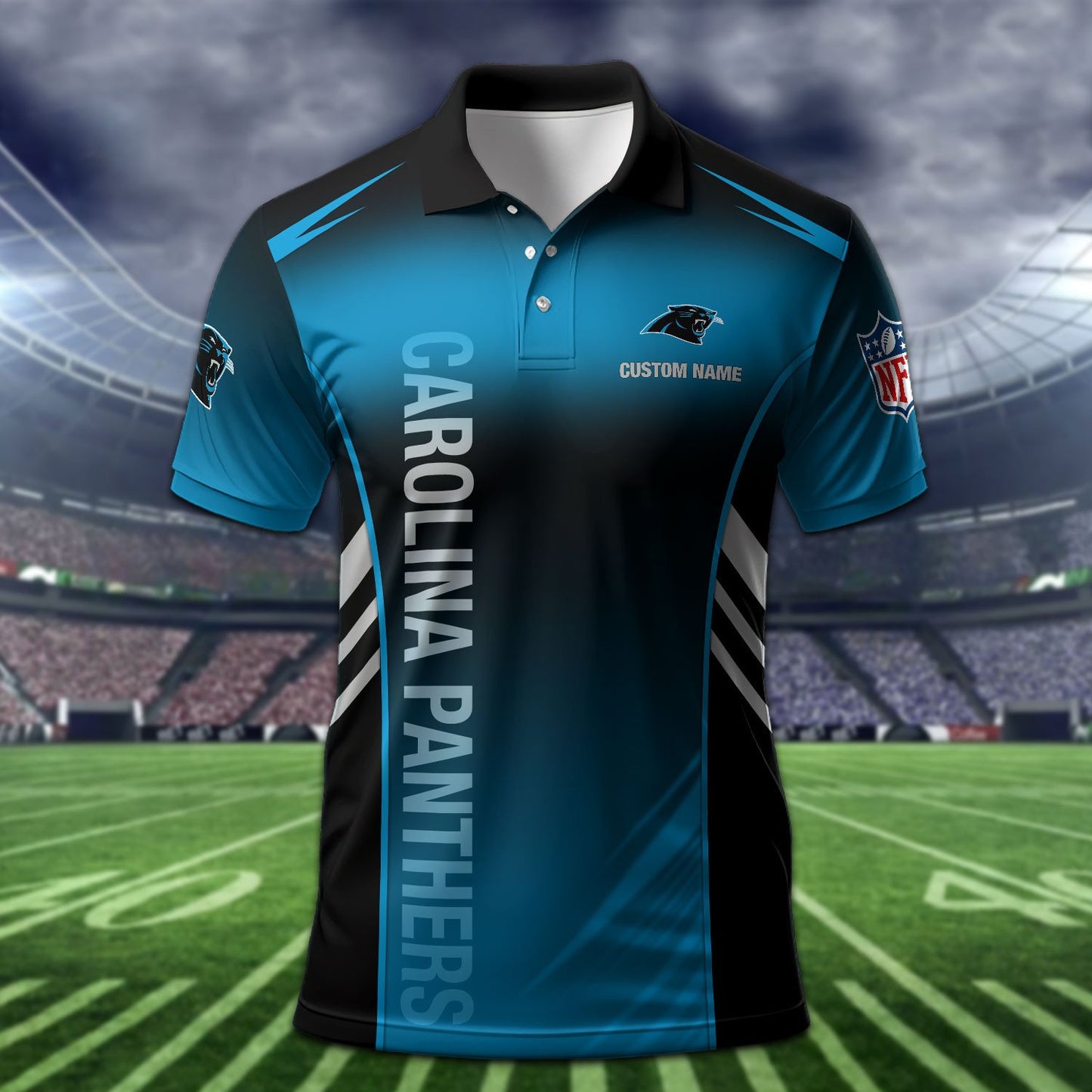 Carolina Panthers Personalized Men Polo Shirt AZBTPLS000335