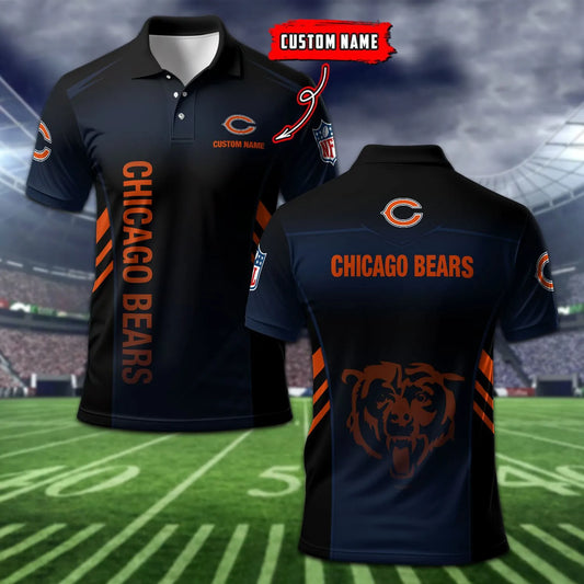 Chicago Bears Personalized Men Polo Shirt AZBTPLS000336
