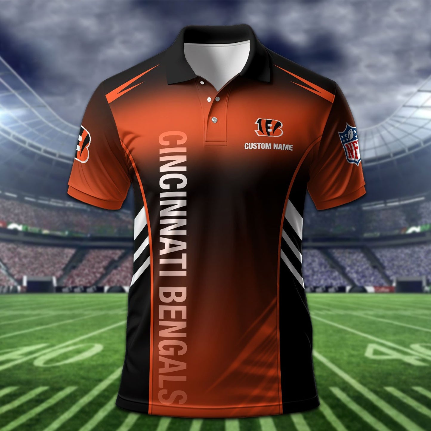 Cincinnati Bengals Personalized Men Polo Shirt AZBTPLS000261