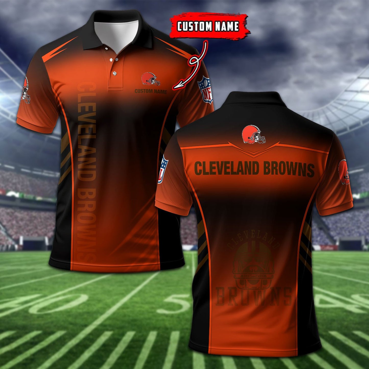 Cleveland Browns Personalized Men Polo Shirt AZBTPLS000262
