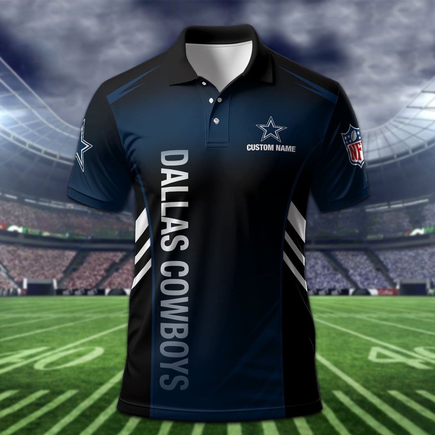 Dallas Cowboys Personalized Men Polo Shirt AZBTPLS000263