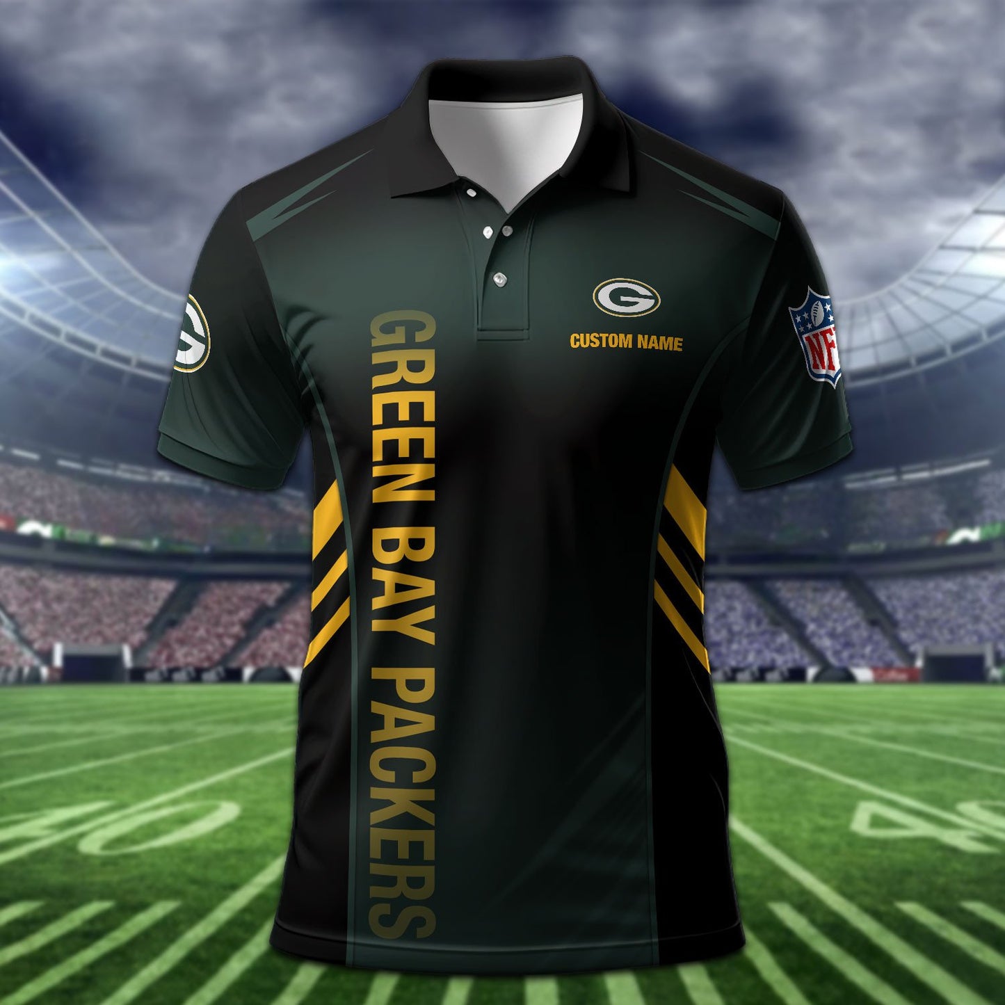 Green Bay Packers Personalized Men Polo Shirt AZBTPLS000266
