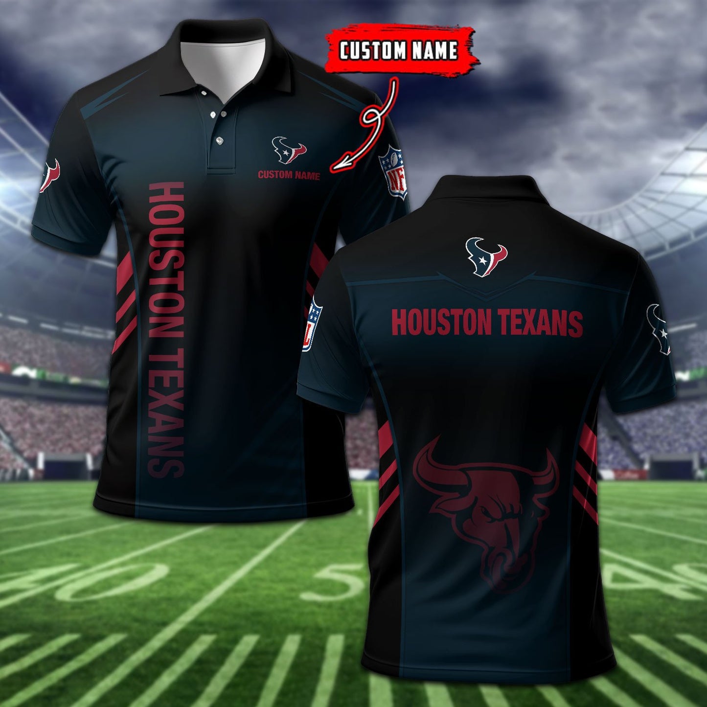 Houston Texans Personalized Men Polo Shirt AZBTPLS000267