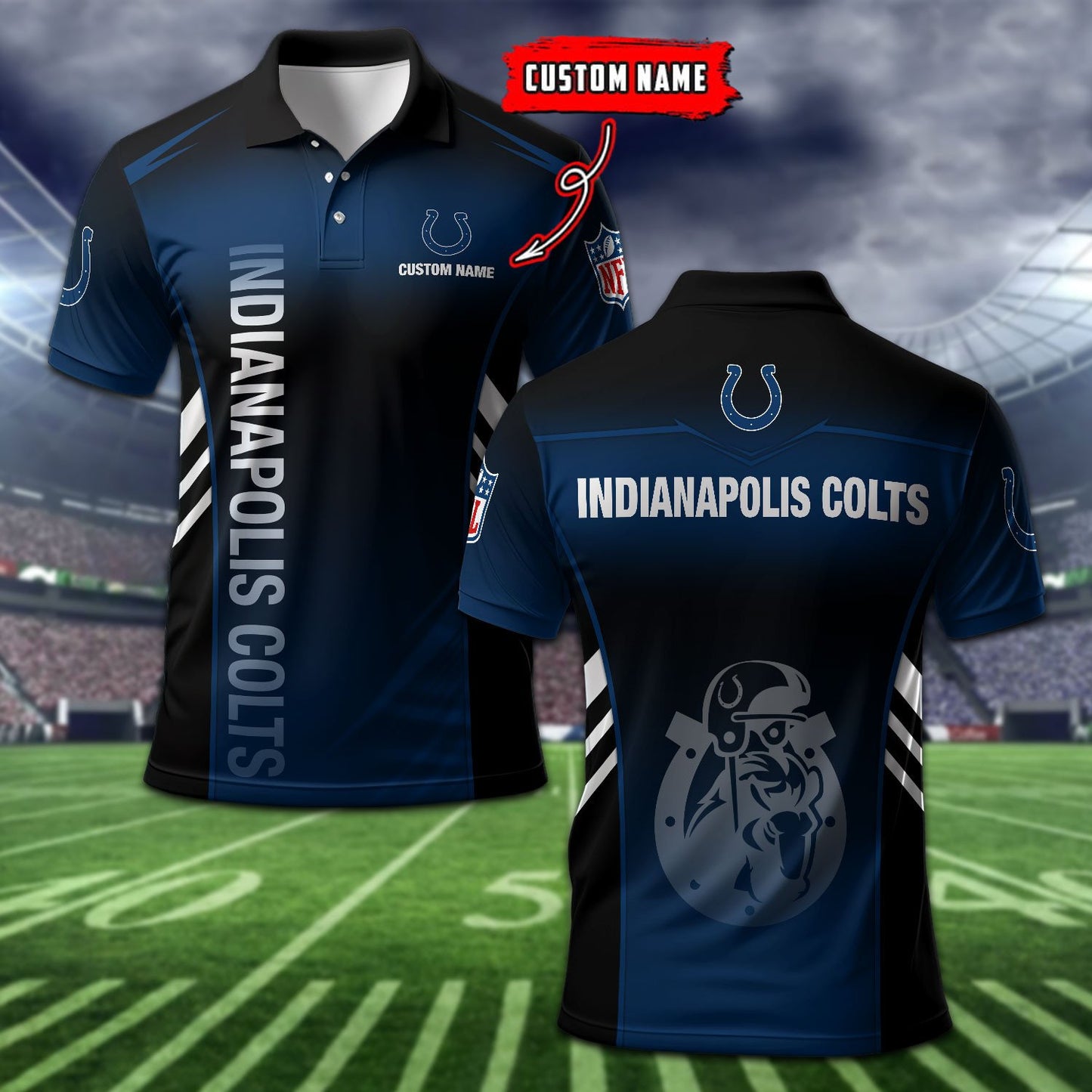 Indianapolis Colts Personalized Men Polo Shirt AZBTPLS000268