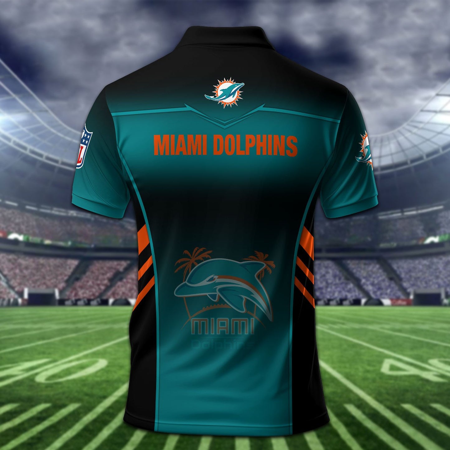 Miami Dolphins Personalized Men Polo Shirt AZBTPLS000274