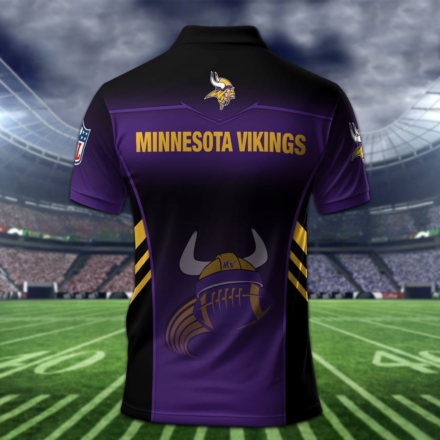 Minnesota Vikings Personalized Men Polo Shirt AZBTPLS000275