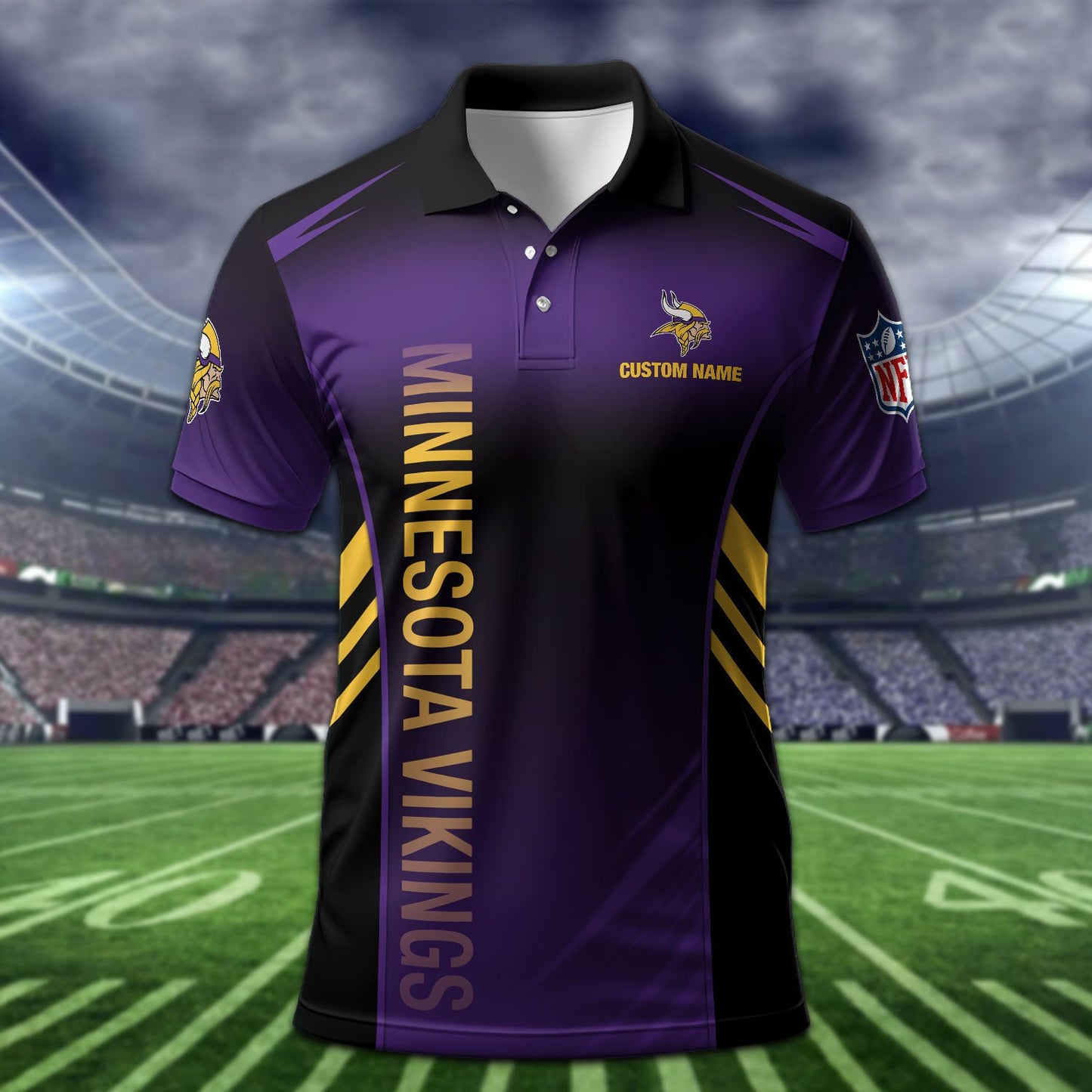 Minnesota Vikings Personalized Men Polo Shirt AZBTPLS000275