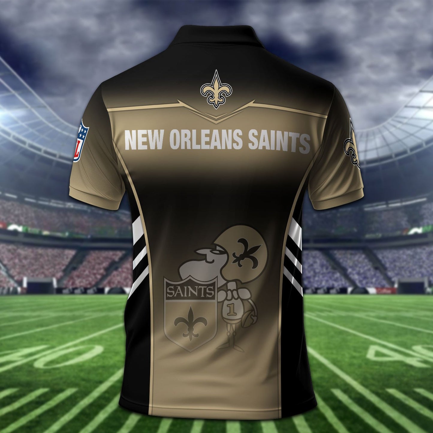 New Orleans Saints Personalized Men Polo Shirt AZBTPLS000277