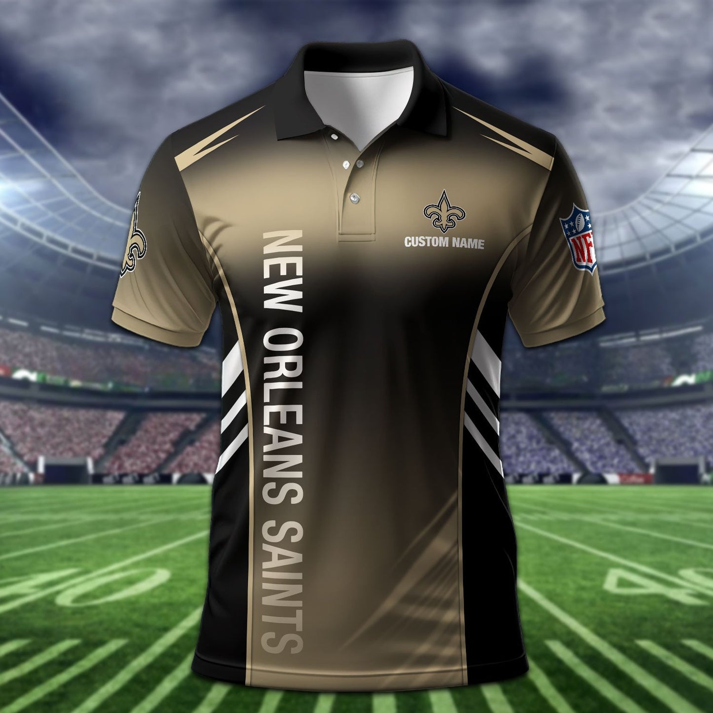 New Orleans Saints Personalized Men Polo Shirt AZBTPLS000277