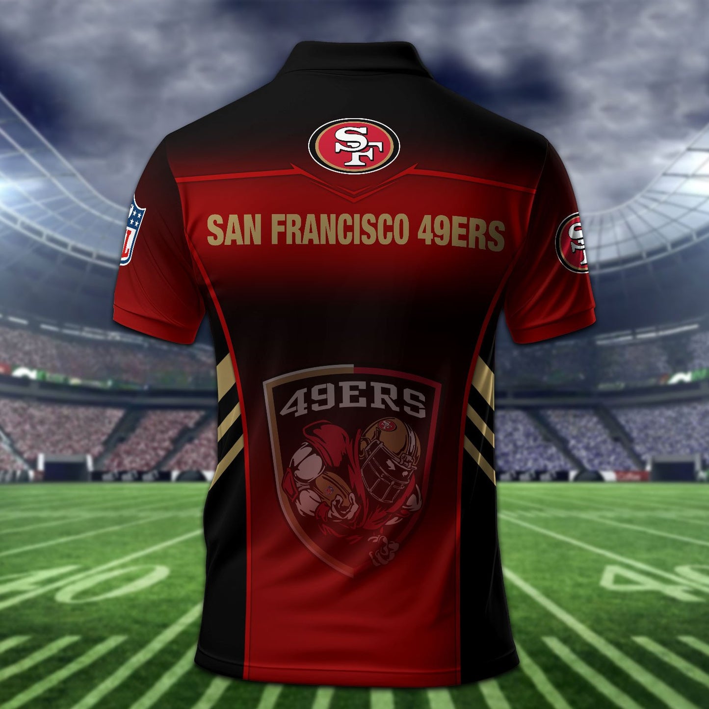 San Francisco 49ers Personalized Men Polo Shirt AZBTPLS000282