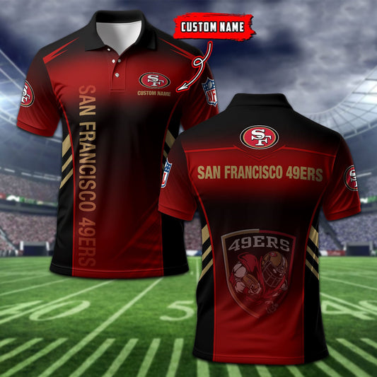 San Francisco 49ers Personalized Men Polo Shirt AZBTPLS000282