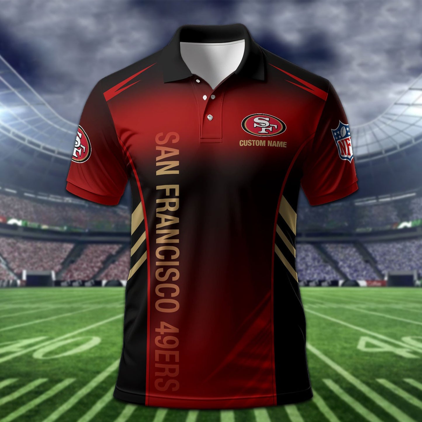 San Francisco 49ers Personalized Men Polo Shirt AZBTPLS000282