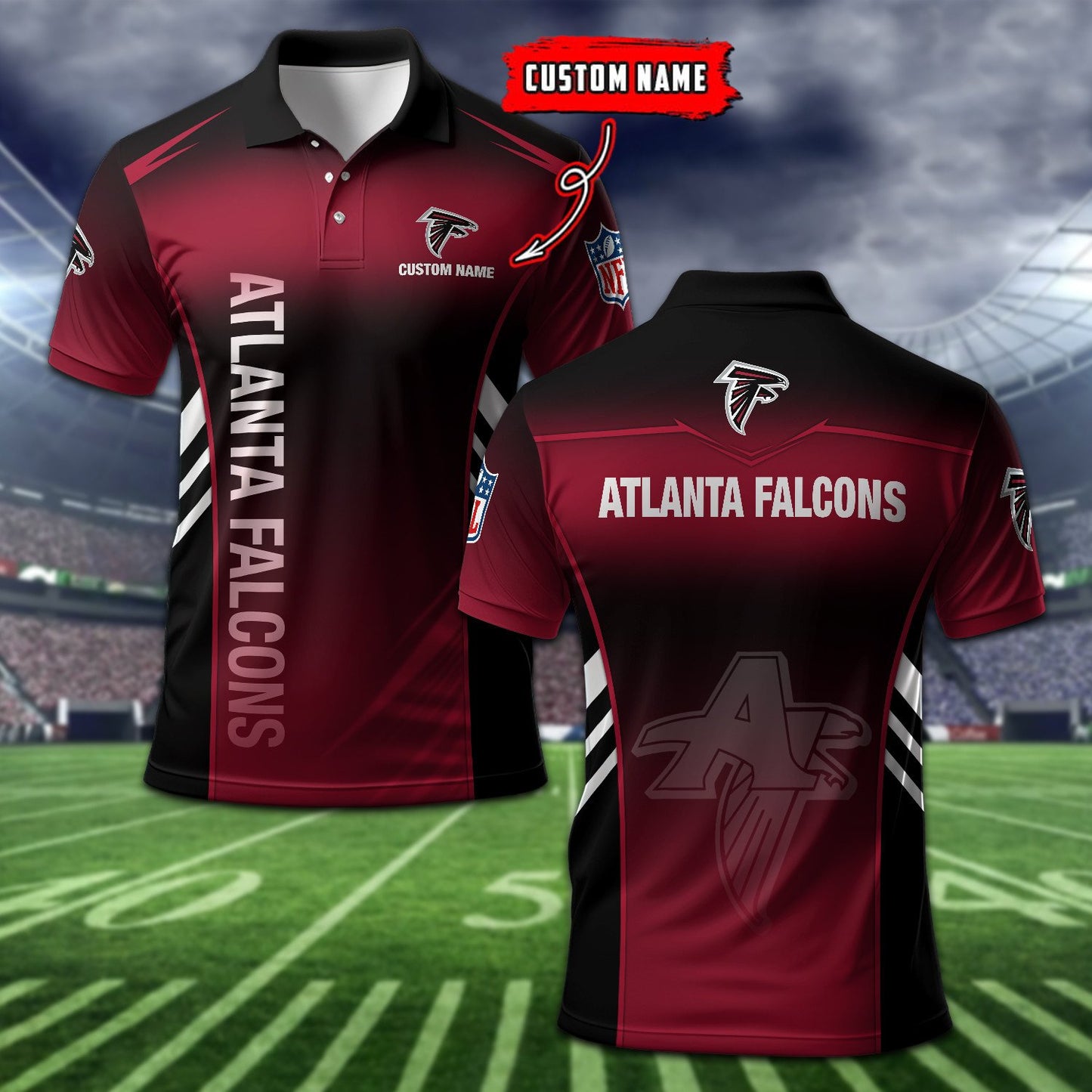 Atlanta Falcons Personalized Men Polo Shirt AZBTPLS000332