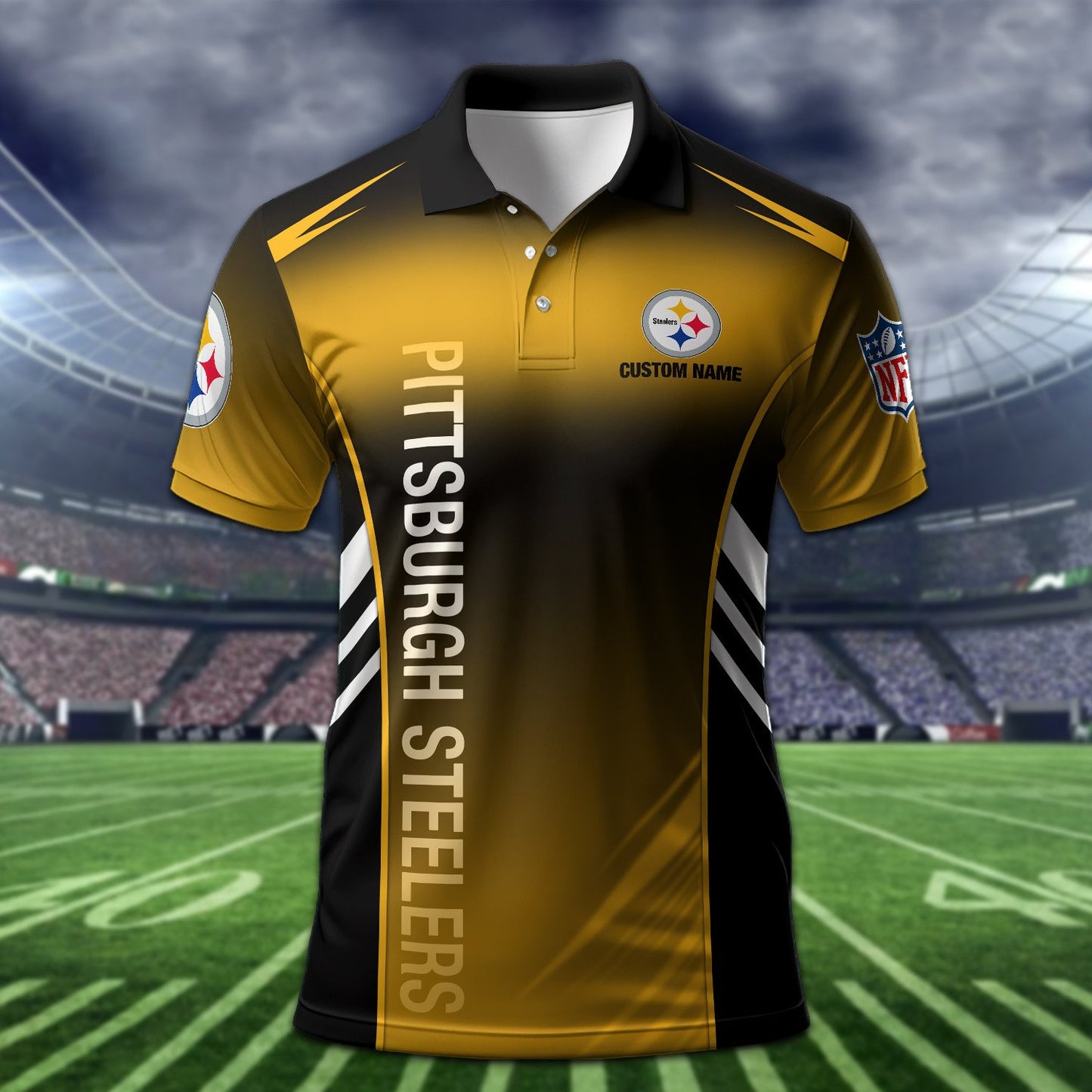 Pittsburgh Steelers Personalized Men Polo Shirt AZBTPLS000281