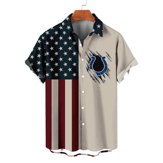 Indianapolis Colts Classic American Flag Hawaiian Shirt AZBTHWS000045