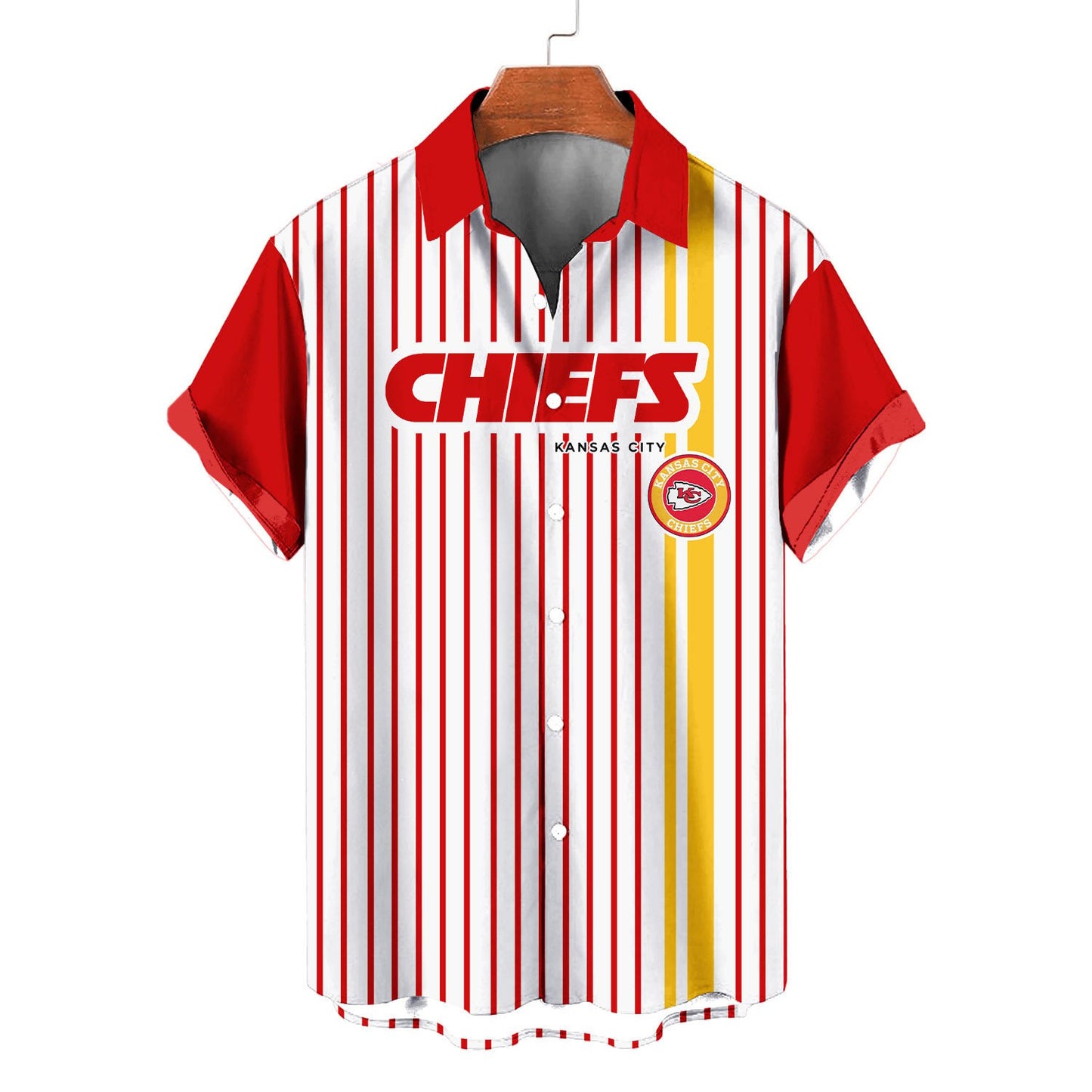 Kansas City Chiefs Classic Retro Mascot Line Hawaiian Shirt AZBTHWS000070