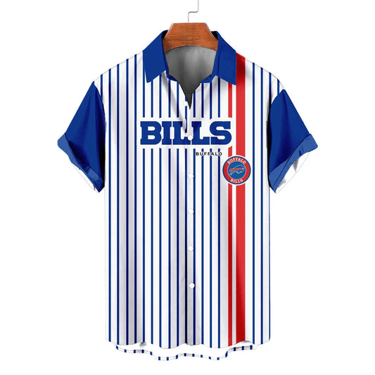 Buffalo Bills Classic Retro Mascot Line Hawaiian Shirt AZBTHWS000072