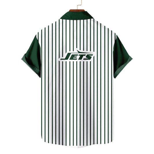 New York Jets Classic Retro Mascot Line Hawaiian Shirt AZBTHWS000066