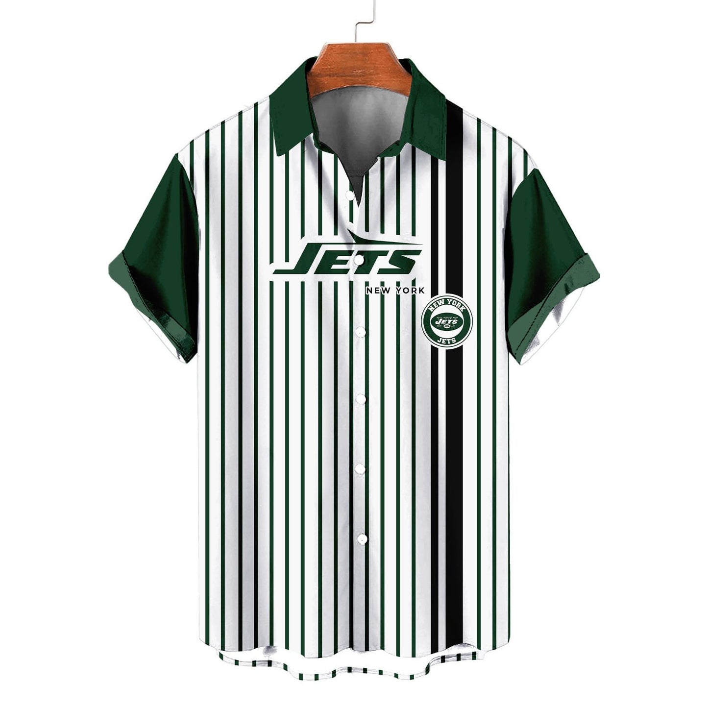 New York Jets Classic Retro Mascot Line Hawaiian Shirt AZBTHWS000066