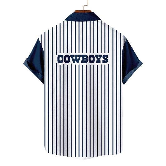 Dallas Cowboys Classic Retro Mascot Line Hawaiian Shirt AZBTHWS000065