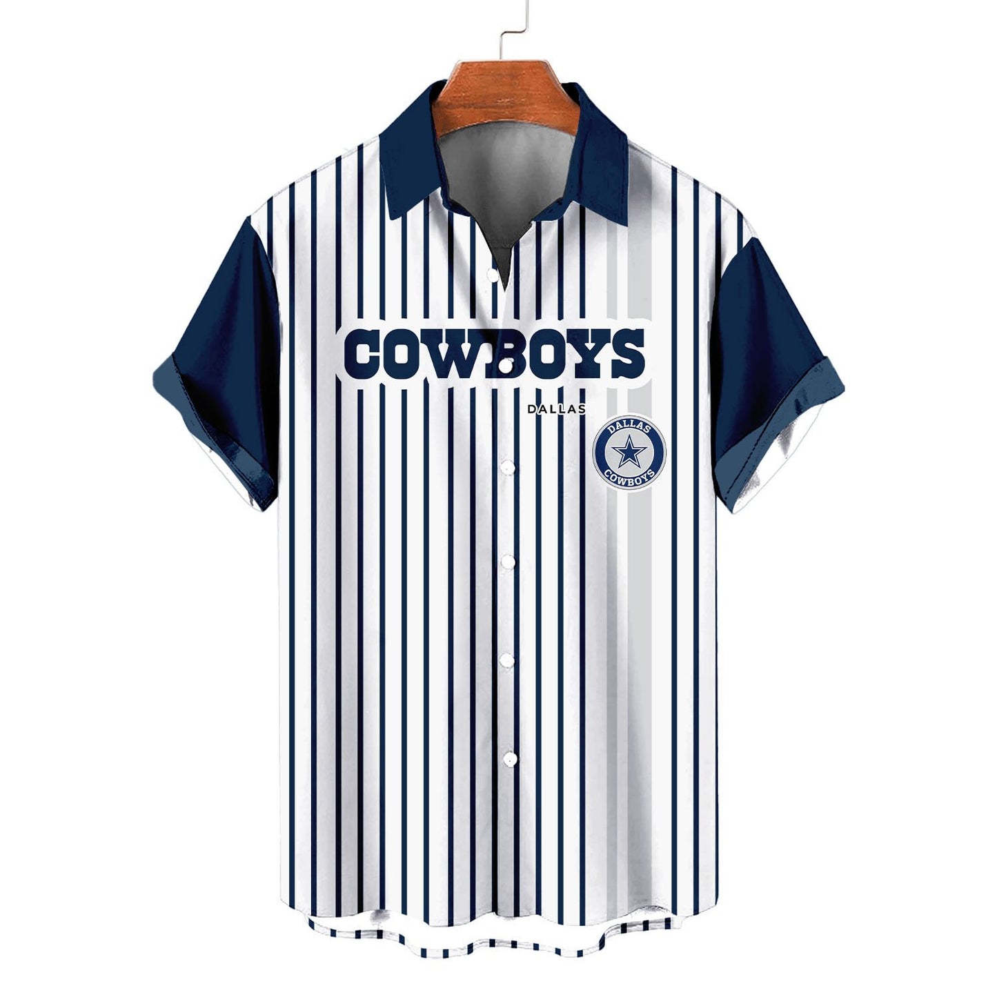 Dallas Cowboys Classic Retro Mascot Line Hawaiian Shirt AZBTHWS000065