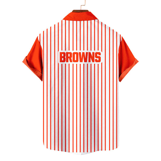 Cleveland Browns Classic Retro Mascot Line Hawaiian Shirt AZBTHWS000080
