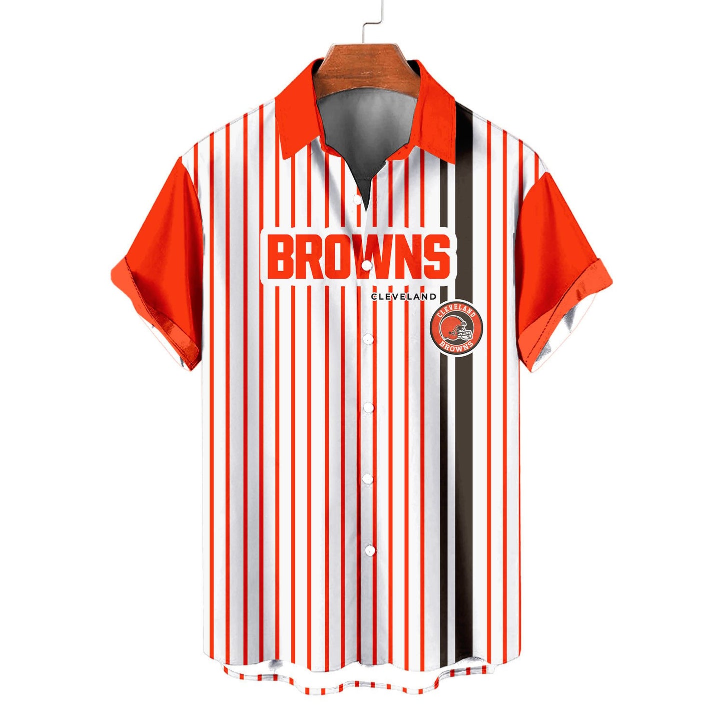 Cleveland Browns Classic Retro Mascot Line Hawaiian Shirt AZBTHWS000080