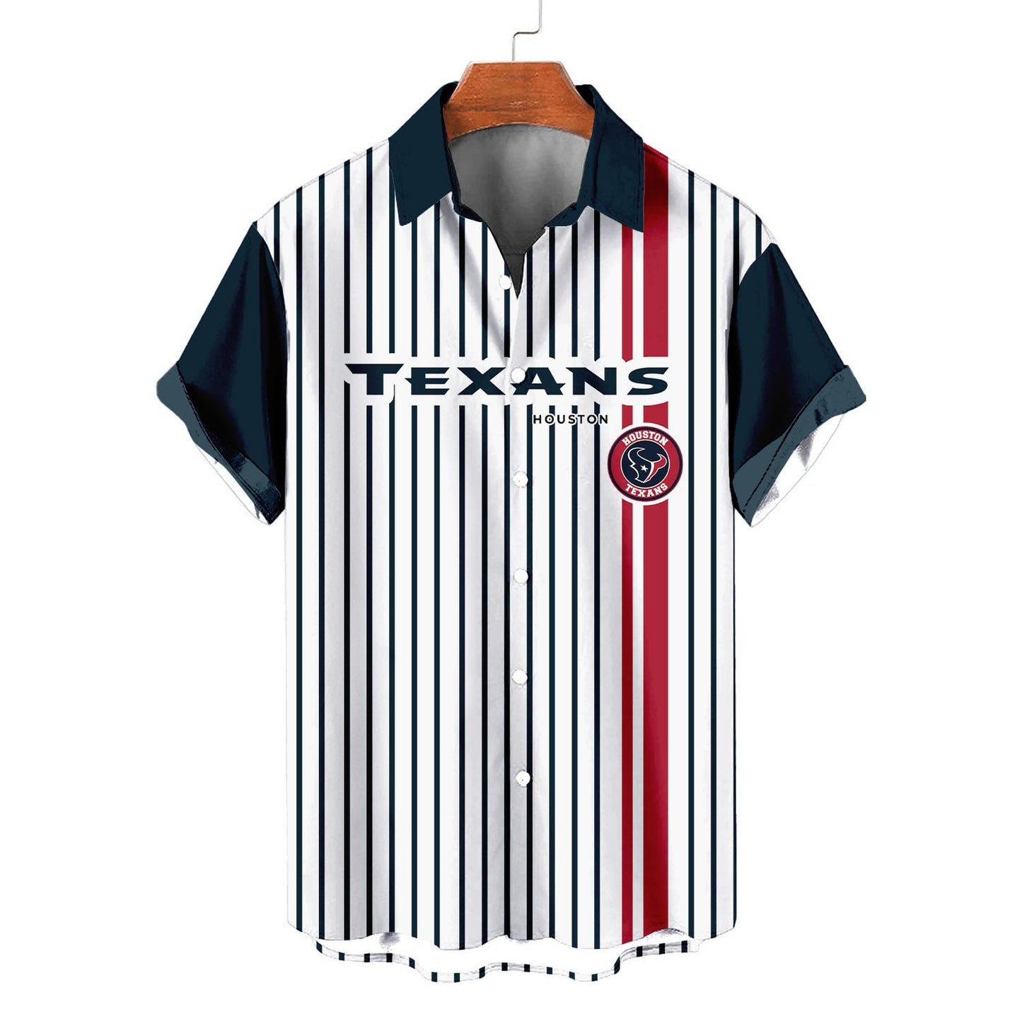 Houston Texans Classic Retro Mascot Line Hawaiian Shirt AZBTHWS000082