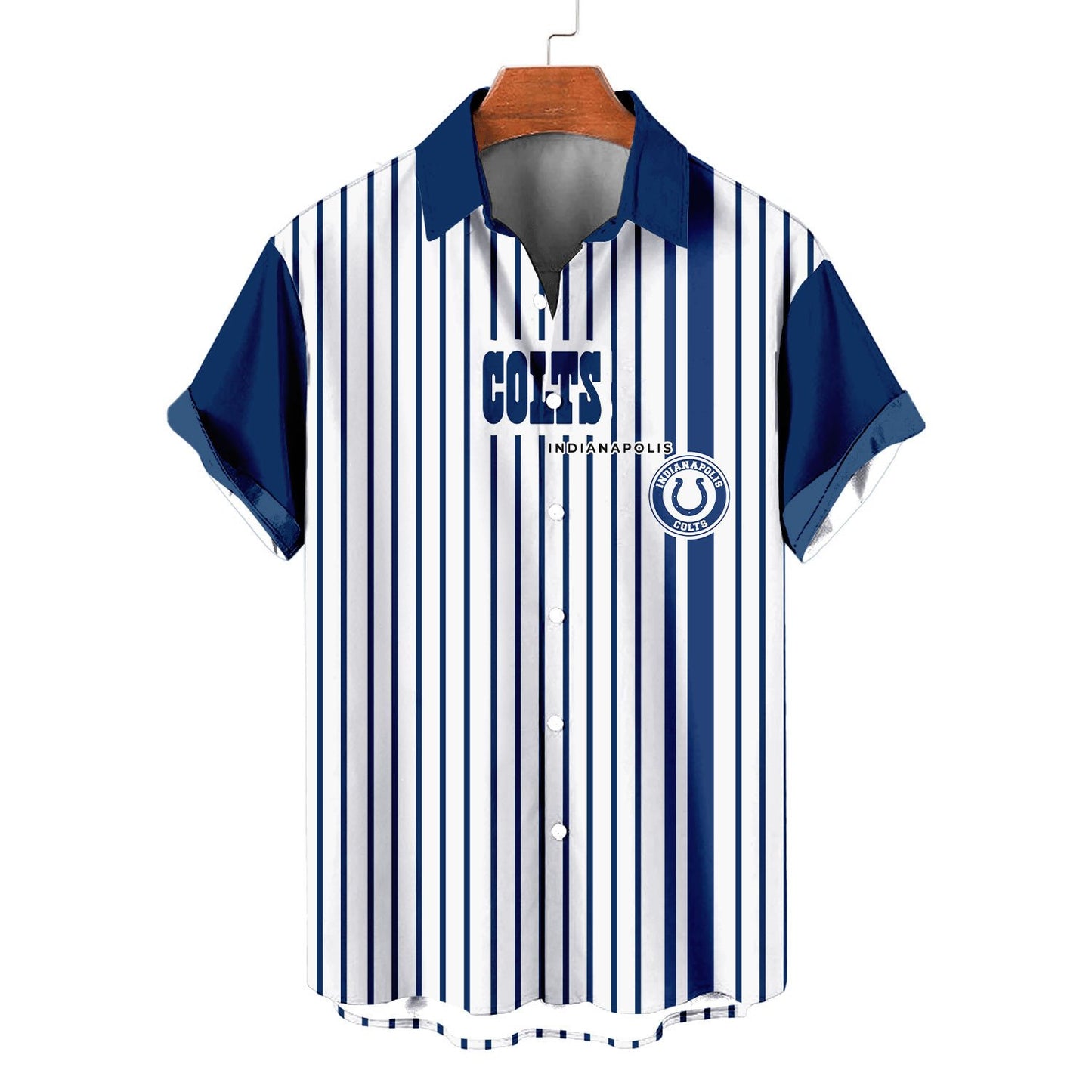 Indianapolis Colts Classic Retro Mascot Line Hawaiian Shirt AZBTHWS000083
