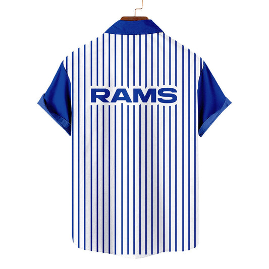 Los Angeles Rams Classic Retro Mascot Line Hawaiian Shirt AZBTHWS000087