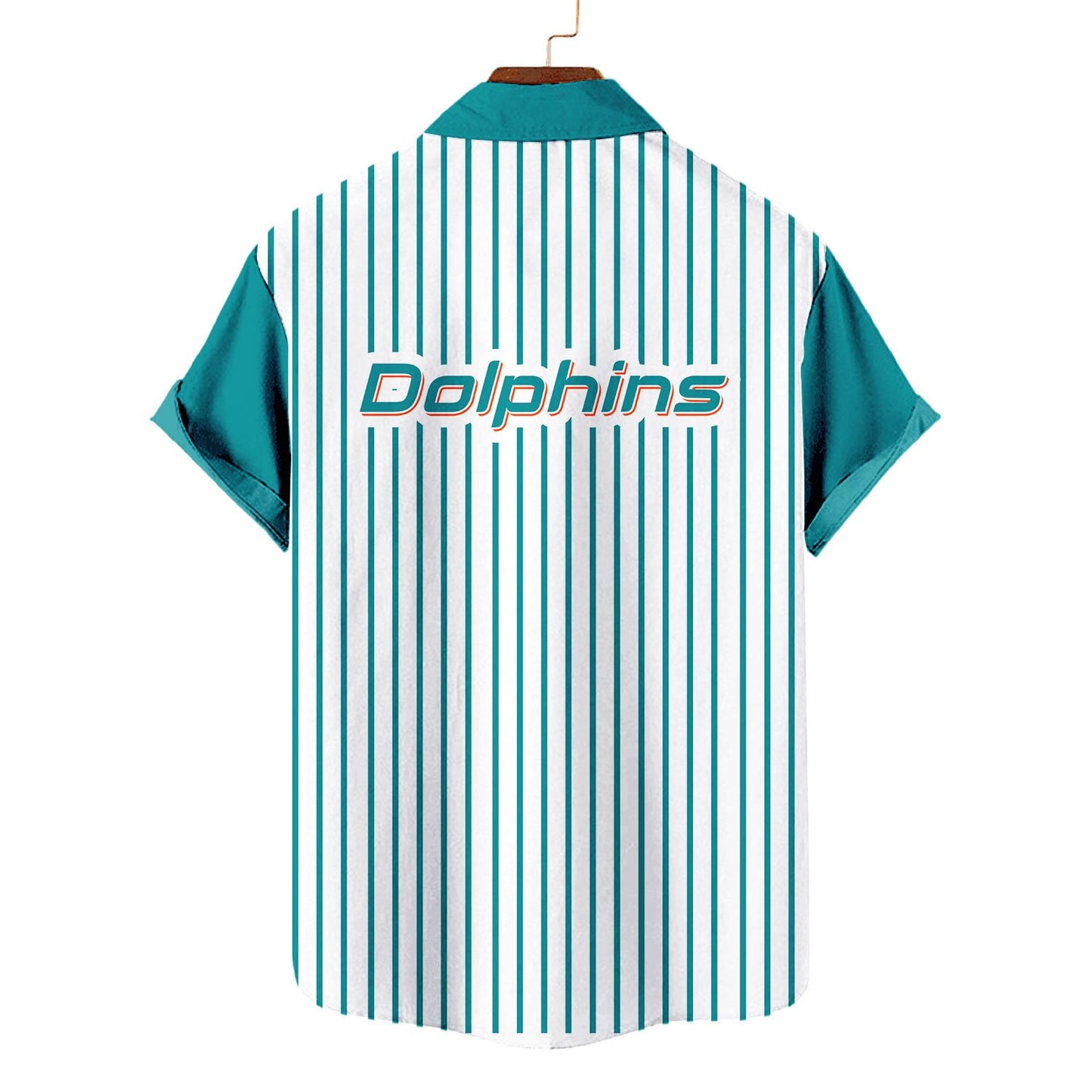 Miami Dolphins Classic Retro Mascot Line Hawaiian Shirt AZBTHWS000090