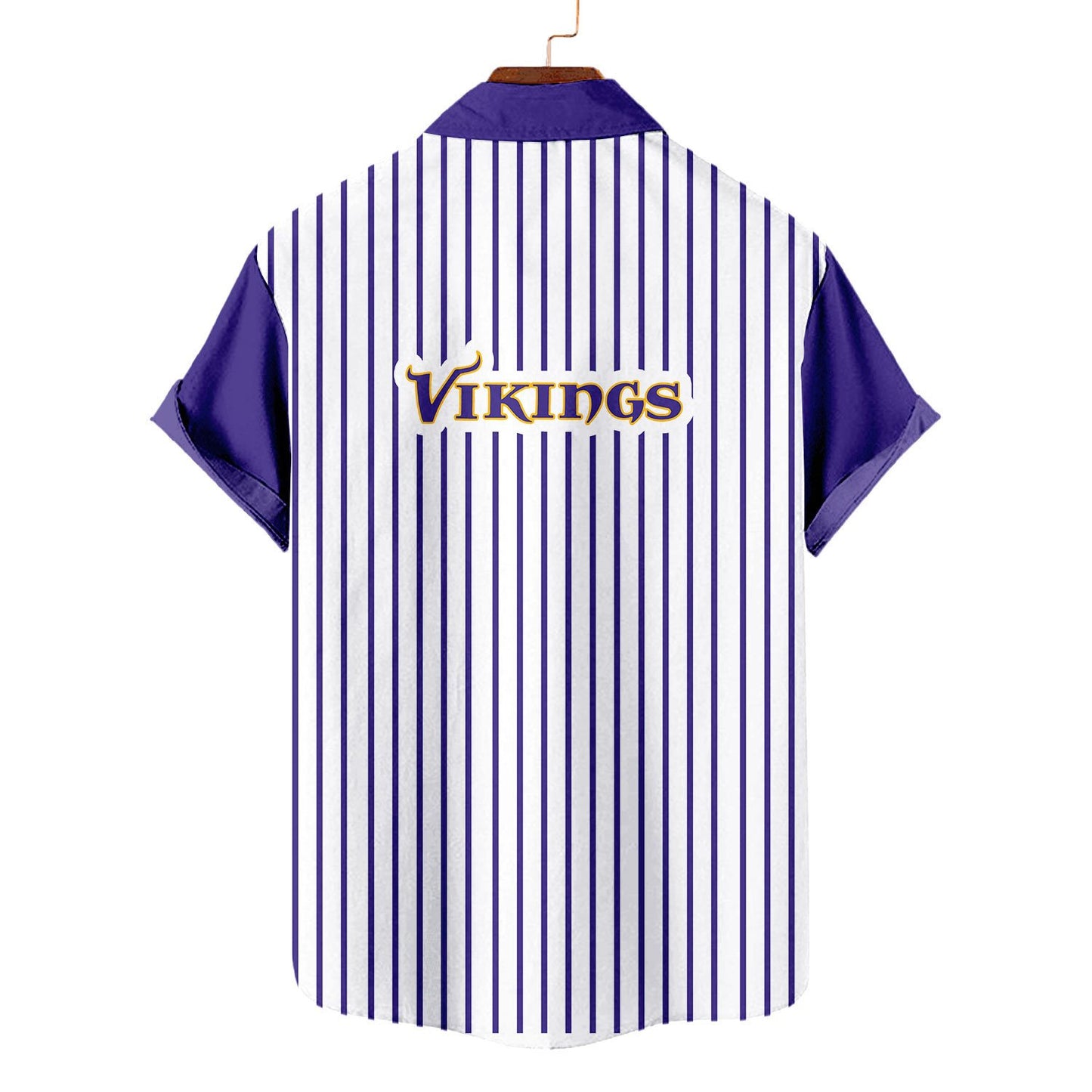 Minnesota Vikings Classic Retro Mascot Line Hawaiian Shirt AZBTHWS000071
