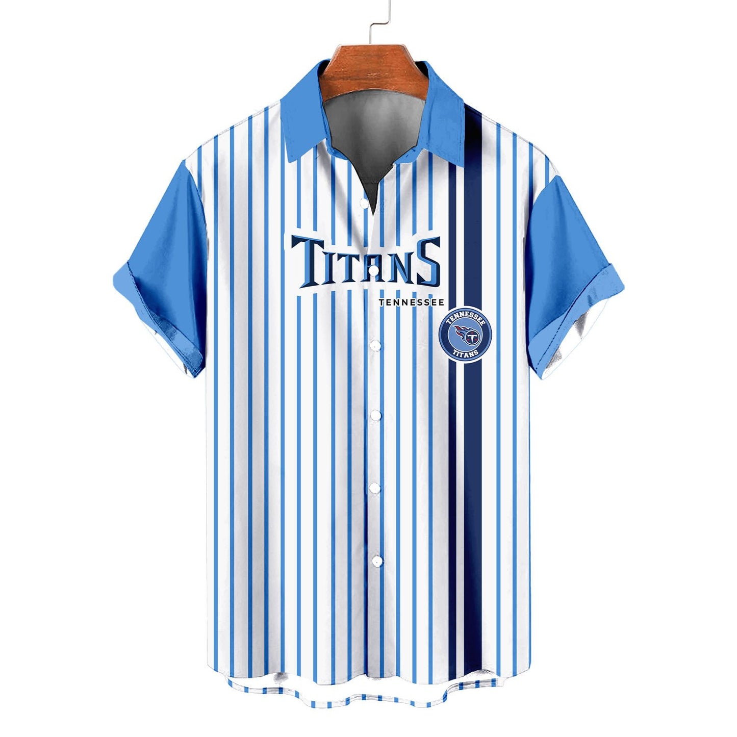 Tennessee Titans Classic Retro Mascot Line Hawaiian Shirt AZBTHWS000094