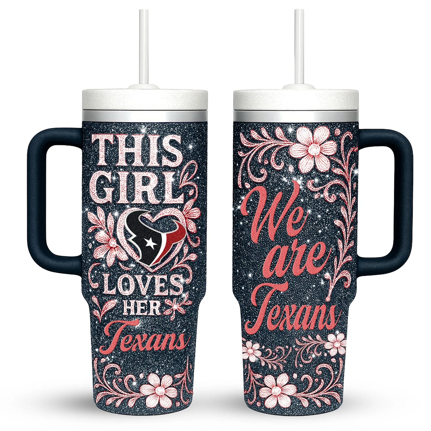 Houston Texans Personalized This Girl Loves Her Team Premium 40oz Tumbler AZBT40OZ000205