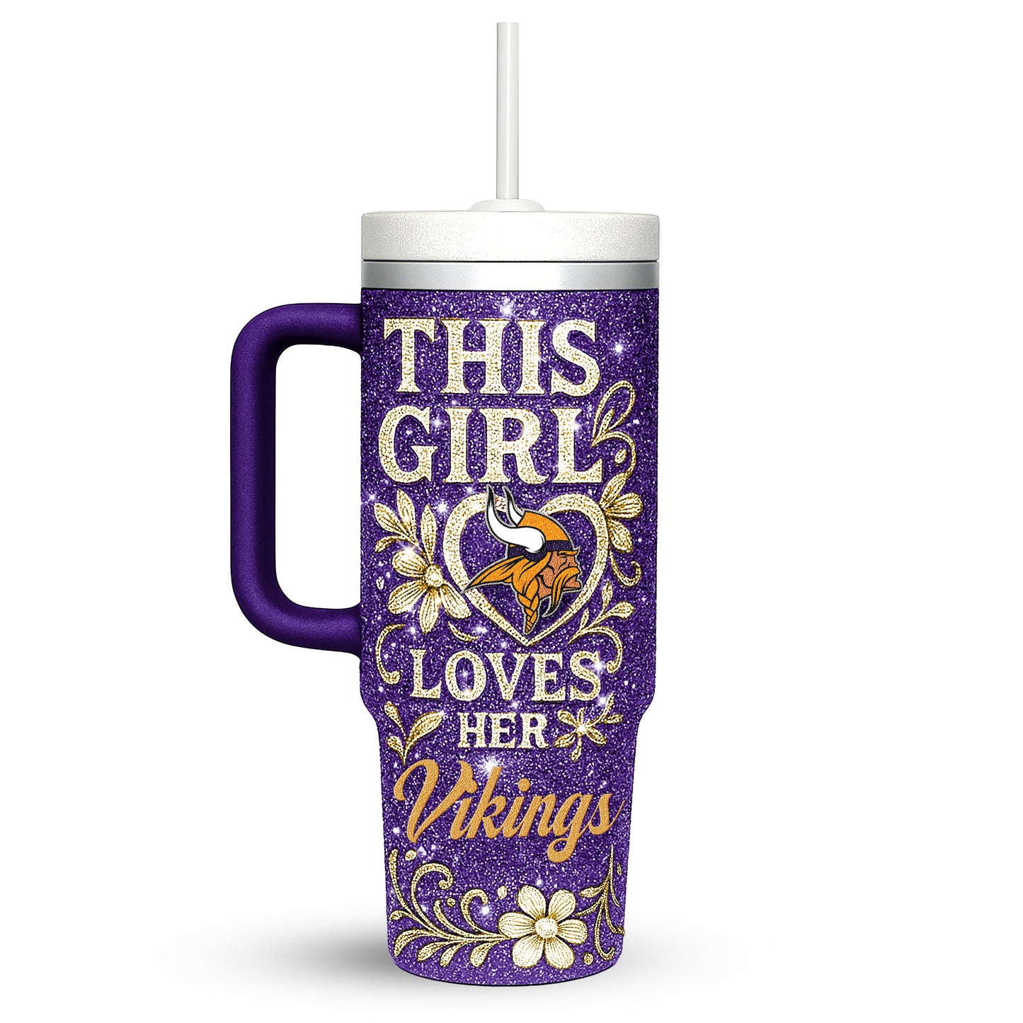 Kansas City Chiefs Personalized This Girl Loves Her Team Premium 40oz Tumbler AZBT40OZ000208