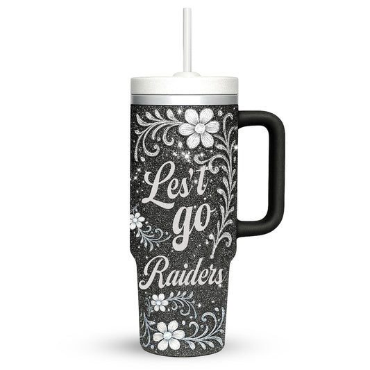 Las Vegas Raiders Personalized This Girl Loves Her Team Premium 40oz Tumbler AZBT40OZ000209