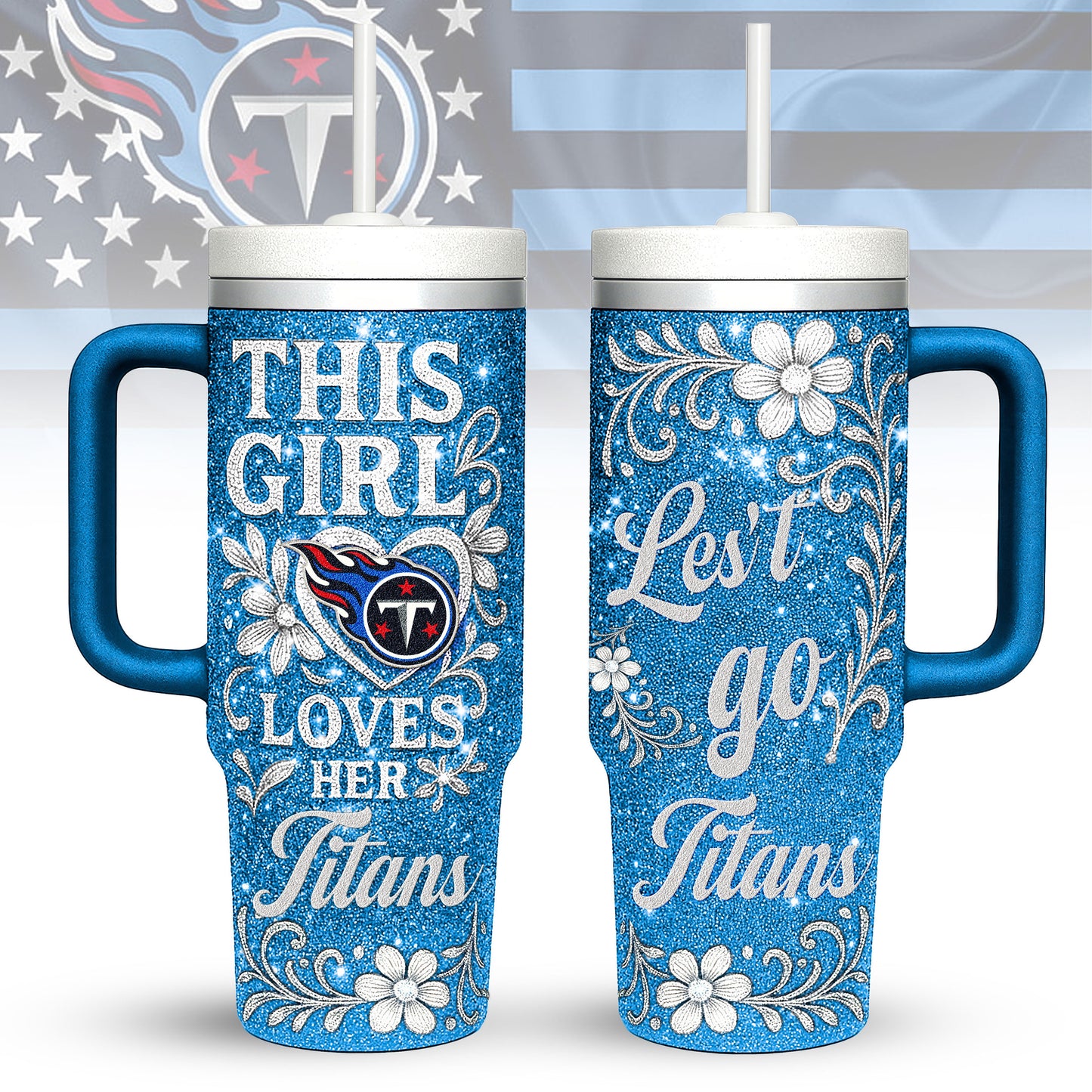 Tennessee Titans Personalized This Girl Loves Her Team Premium 40oz Tumbler AZBT40OZ000223