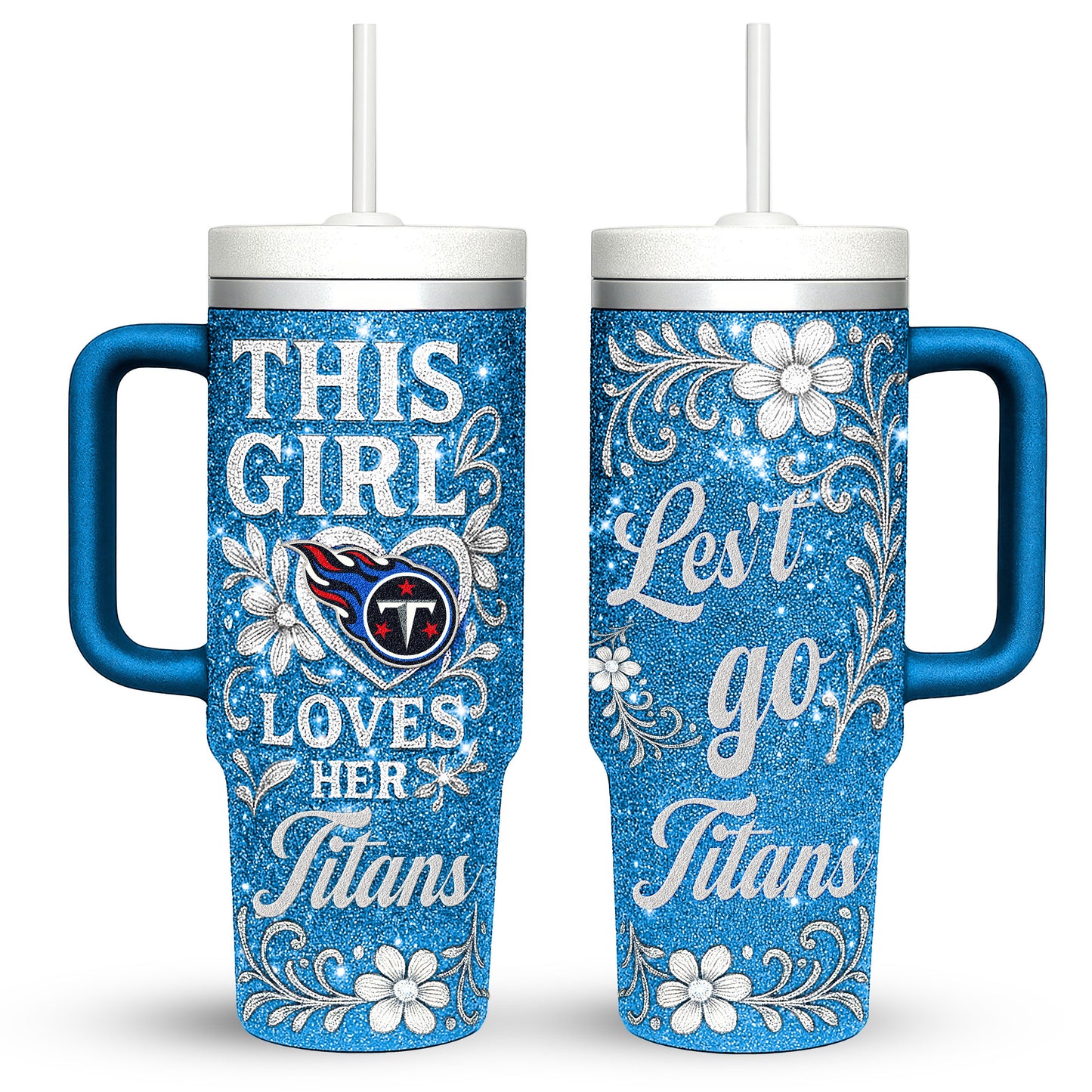 Tennessee Titans Personalized This Girl Loves Her Team Premium 40oz Tumbler AZBT40OZ000223