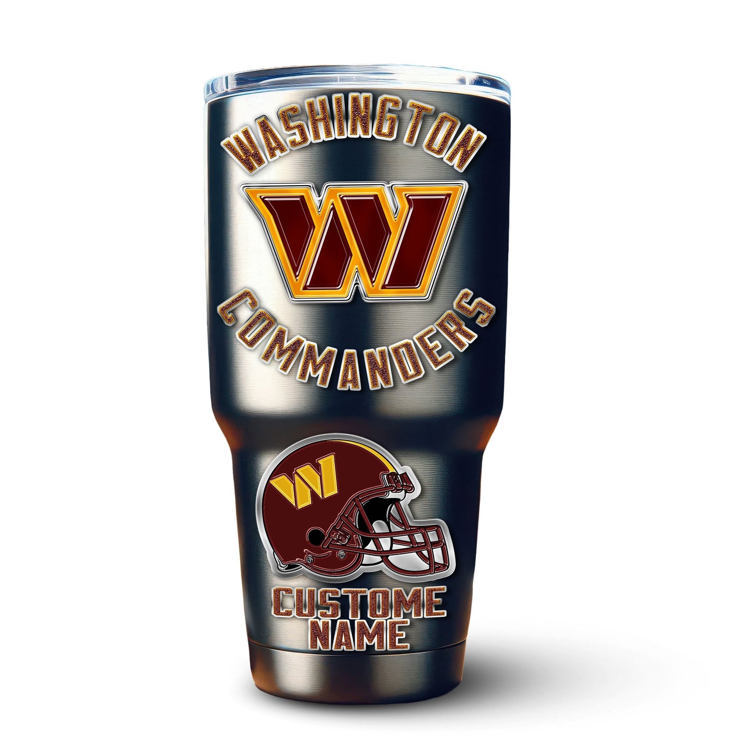 Washington Commanders Premium Tumbler 30oz TD Gifts For Fans AZBTTB30OZ000034
