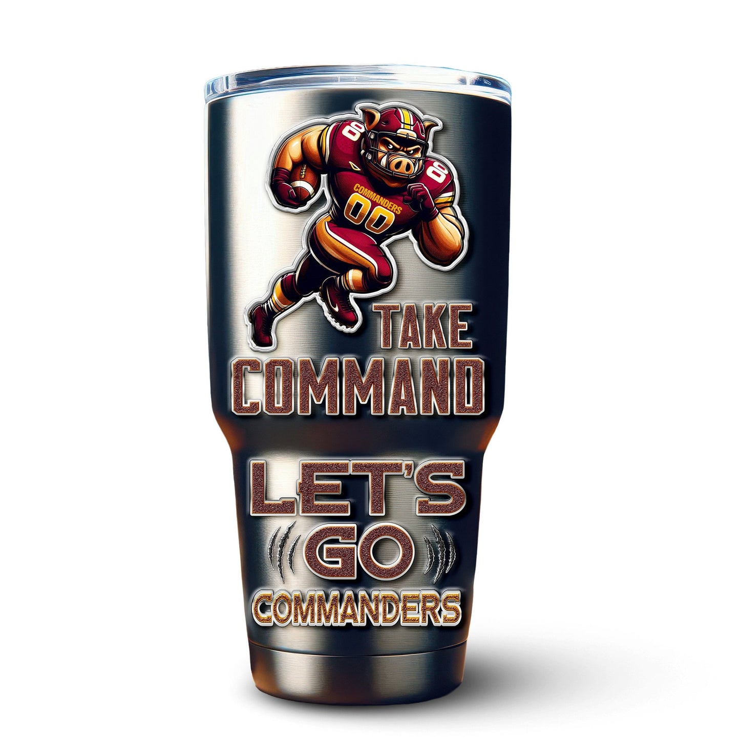 Washington Commanders Premium Tumbler 30oz TD Gifts For Fans AZBTTB30OZ000034